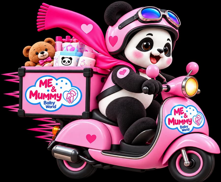 Me & Mummy Panda on Scooter